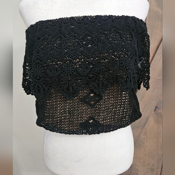 JEN'S PIRATE BOOTY cha cha Tube Top in Black Lace. Size XS - Picture 6 of 13